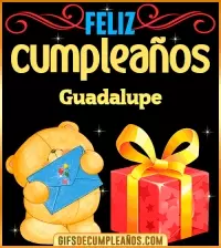 GIF Tarjetas animadas de cumpleaños Guadalupe